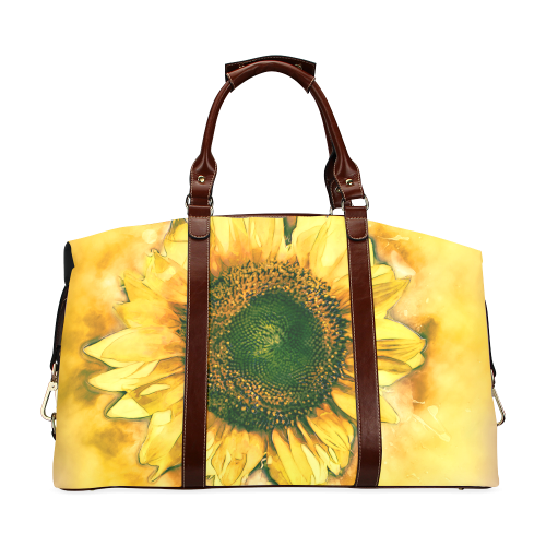 Painting Sunflower - Life is in full bloom Classic Travel Bag (Model 1643)
