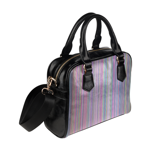 Broken TV Screen Test Pattern Shoulder Handbag (Model 1634)