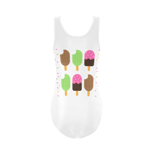 Summertime Treats Vest One Piece Swimsuit (Model S04)