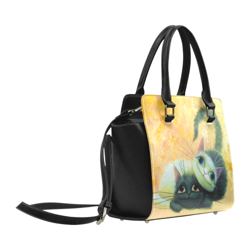 cat play Classic Shoulder Handbag (Model 1653)