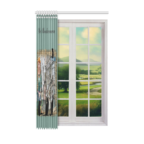 De boekewurm Window Curtain 52" x 84"(One Piece)