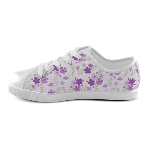 Lavender Background Canvas Kid's Shoes 