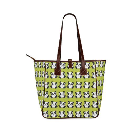 Panda Pattern Classic Tote Bag (Model 1644)