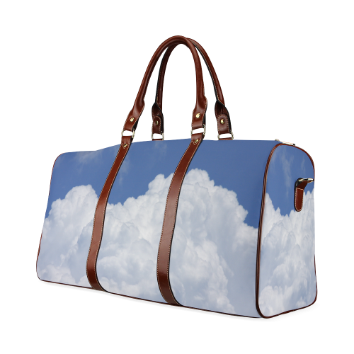 Fluffy Clouds Waterproof Travel Bag/Large (Model 1639)