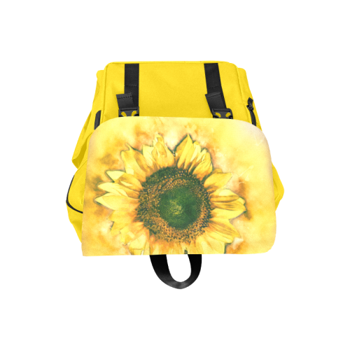 Painting Sunflower - Life is in full bloom Casual Shoulders Backpack (Model 1623)