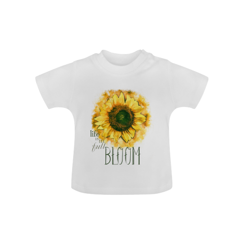 Painting Sunflower - Life is in full bloom Baby Classic T-Shirt (Model T30)