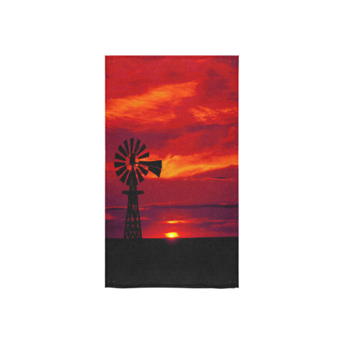 Windmill Sunset Custom Towel 16"x28"