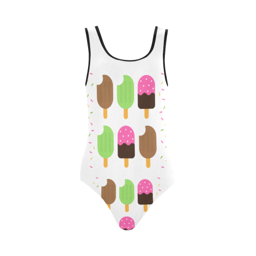 Summertime Treats Vest One Piece Swimsuit (Model S04)