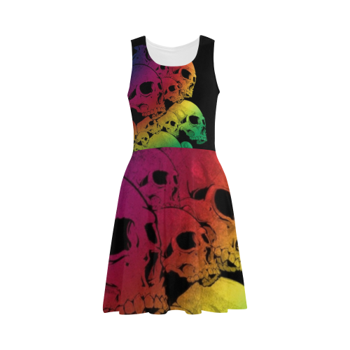 colored skulls Atalanta Sundress (Model D04)