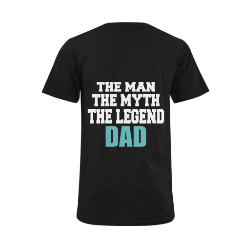 the man the myth the legend DAD Men's V-Neck T-shirt  Big Size(USA Size) (Model T10)