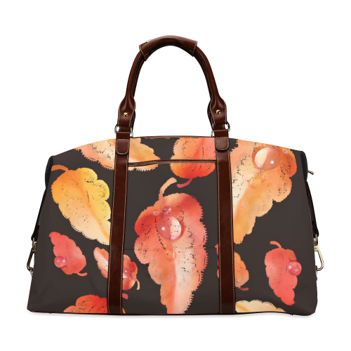 Red- orange leaves Classic Travel Bag (Model 1643)