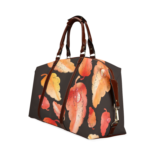 Red- orange leaves Classic Travel Bag (Model 1643)