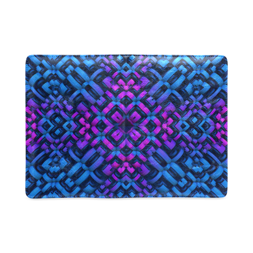 3-D Pattern in Neon Blue, Pink, and Black Custom NoteBook A5