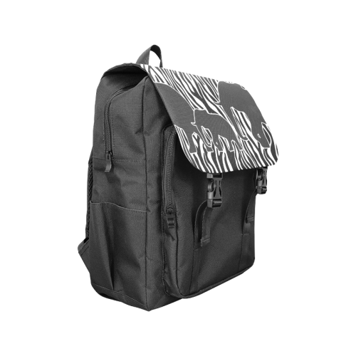 ELEPHANTS to ZEBRA stripes black & white Casual Shoulders Backpack (Model 1623)