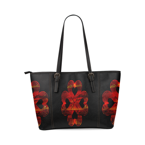 Lucky in Love Leather Tote Bag/Small (Model 1640)