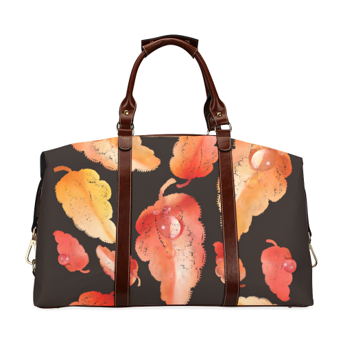 Red- orange leaves Classic Travel Bag (Model 1643)