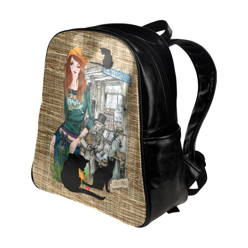 Boekewurm Multi-Pockets Backpack (Model 1636)