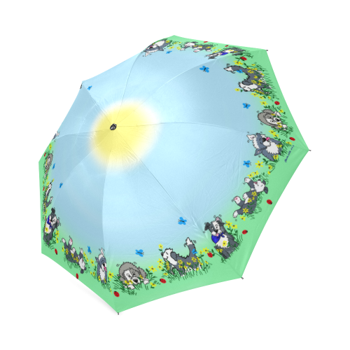 Sheepies in Daisys Foldable Umbrella (Model U01)