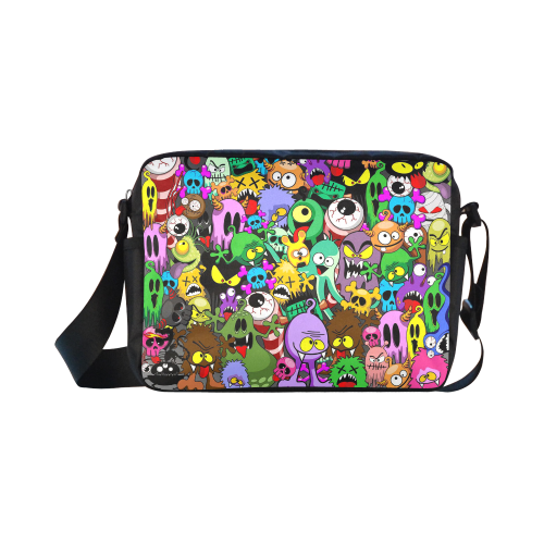 Monsters Doodles Characters Saga Classic Cross-body Nylon Bags (Model 1632)