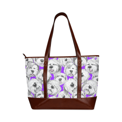 OES heads purple Tote Handbag (Model 1642)