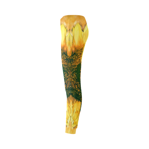 Painting Sunflower - Life is in full bloom Cassandra Women's Leggings (Model L01)