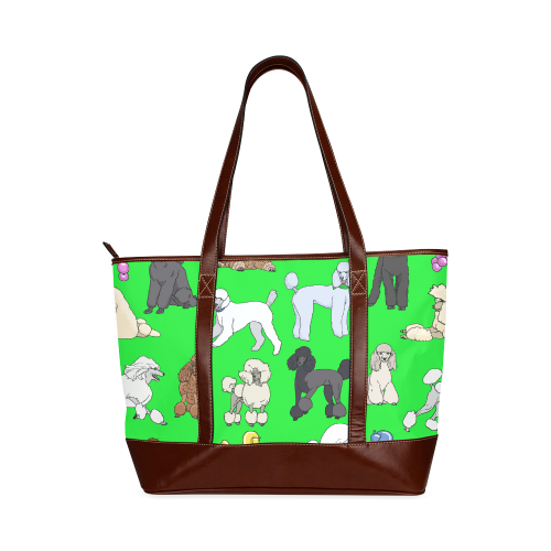 poodles lime Tote Handbag (Model 1642)