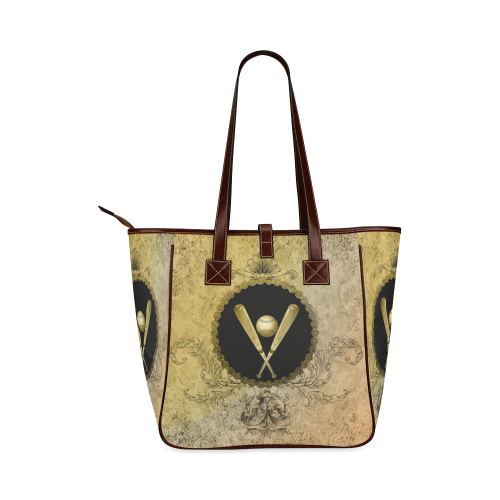 Sport, baseball on vintage background Classic Tote Bag (Model 1644)