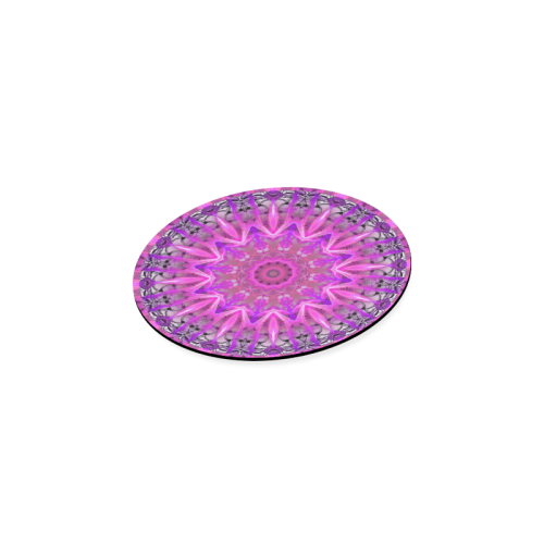 Lavender Lace Abstract Pink Light Love Lattice Round Coaster