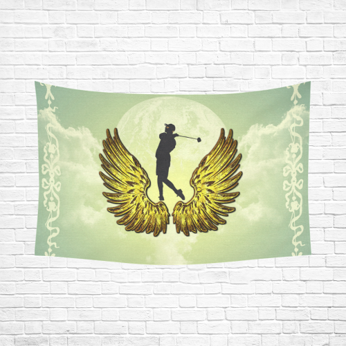 Sport, golf Cotton Linen Wall Tapestry 90"x 60"