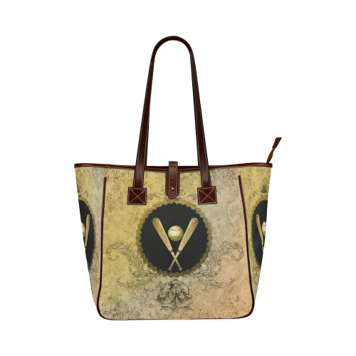 Sport, baseball on vintage background Classic Tote Bag (Model 1644)