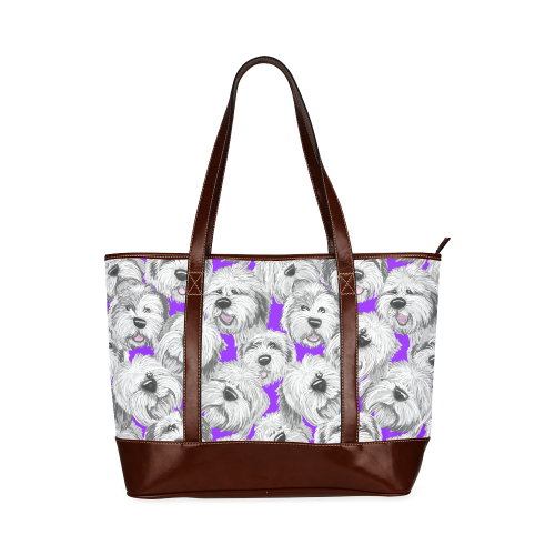 OES heads purple Tote Handbag (Model 1642)
