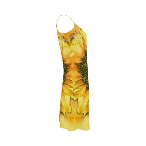 Painting Sunflower - Life is in full bloom Alcestis Slip Dress (Model D05)