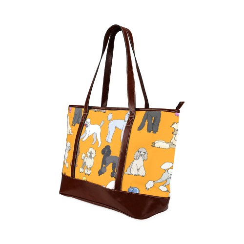 poodles orange Tote Handbag (Model 1642)