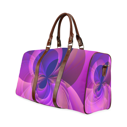 Abstract Infinity in Blue and Purple Waterproof Travel Bag/Small (Model 1639)