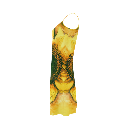 Painting Sunflower - Life is in full bloom Alcestis Slip Dress (Model D05)