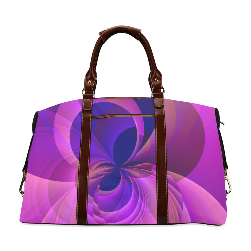 Abstract Infinity in Blue and Purple Classic Travel Bag (Model 1643)