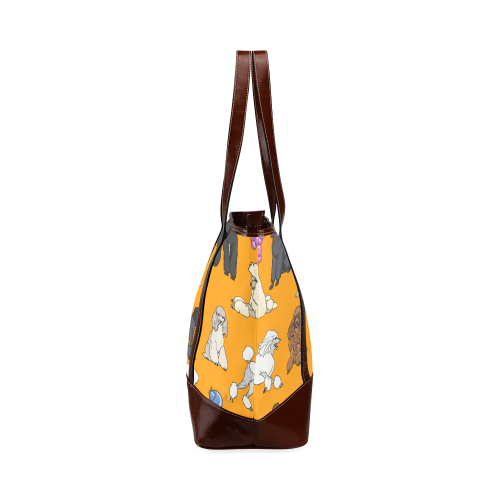 poodles orange Tote Handbag (Model 1642)