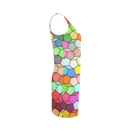 Colorful Polygon Pattern Medea Vest Dress (Model D06)