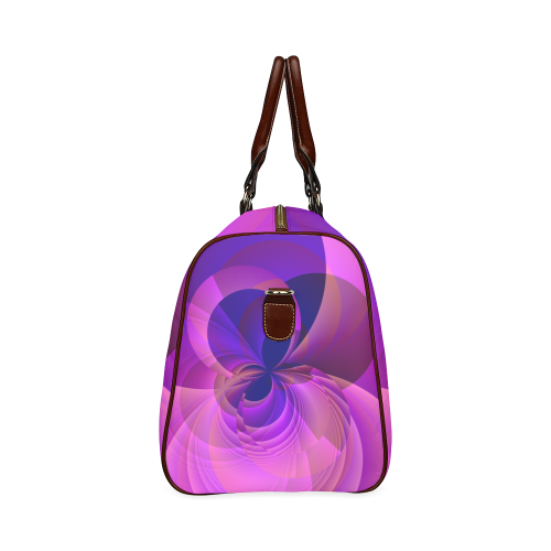 Abstract Infinity in Blue and Purple Waterproof Travel Bag/Small (Model 1639)