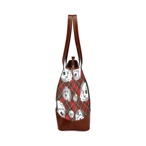 red plaid sheepies Tote Handbag (Model 1642)