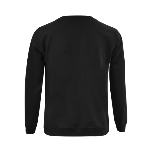 black Gildan Crewneck Sweatshirt(NEW) (Model H01)