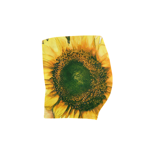 Painting Sunflower - Life is in full bloom Briseis Skinny Shorts (Model L04)