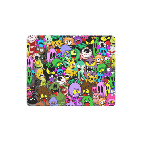 Monsters Doodles Characters Saga Rectangle Mousepad