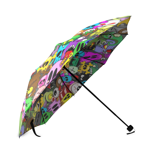 Monsters Doodles Characters Saga Foldable Umbrella (Model U01)