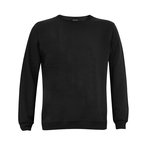 black Gildan Crewneck Sweatshirt(NEW) (Model H01)