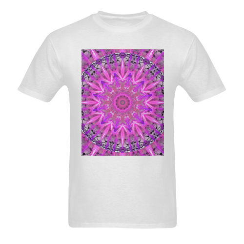 Lavender Lace Abstract Pink Light Love Lattice Sunny Men's T- shirt (Model T06)