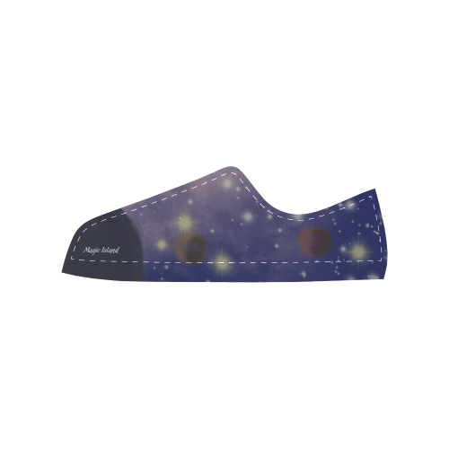 The Universe. Inspired by the Magic Island of Gotland. Women's Classic Canvas Shoes (Model 018)