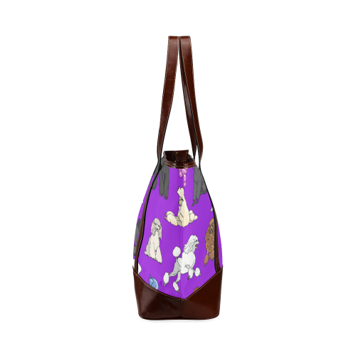 poodles purple Tote Handbag (Model 1642)