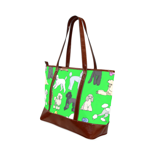 poodles lime Tote Handbag (Model 1642)