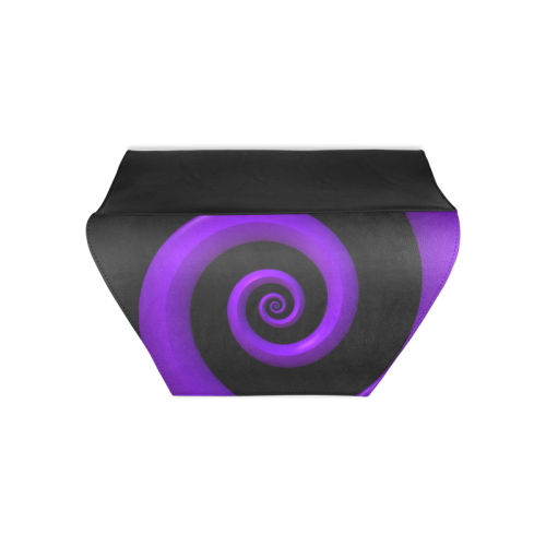 Purple/Black Spiral Clutch Bag (Model 1630)